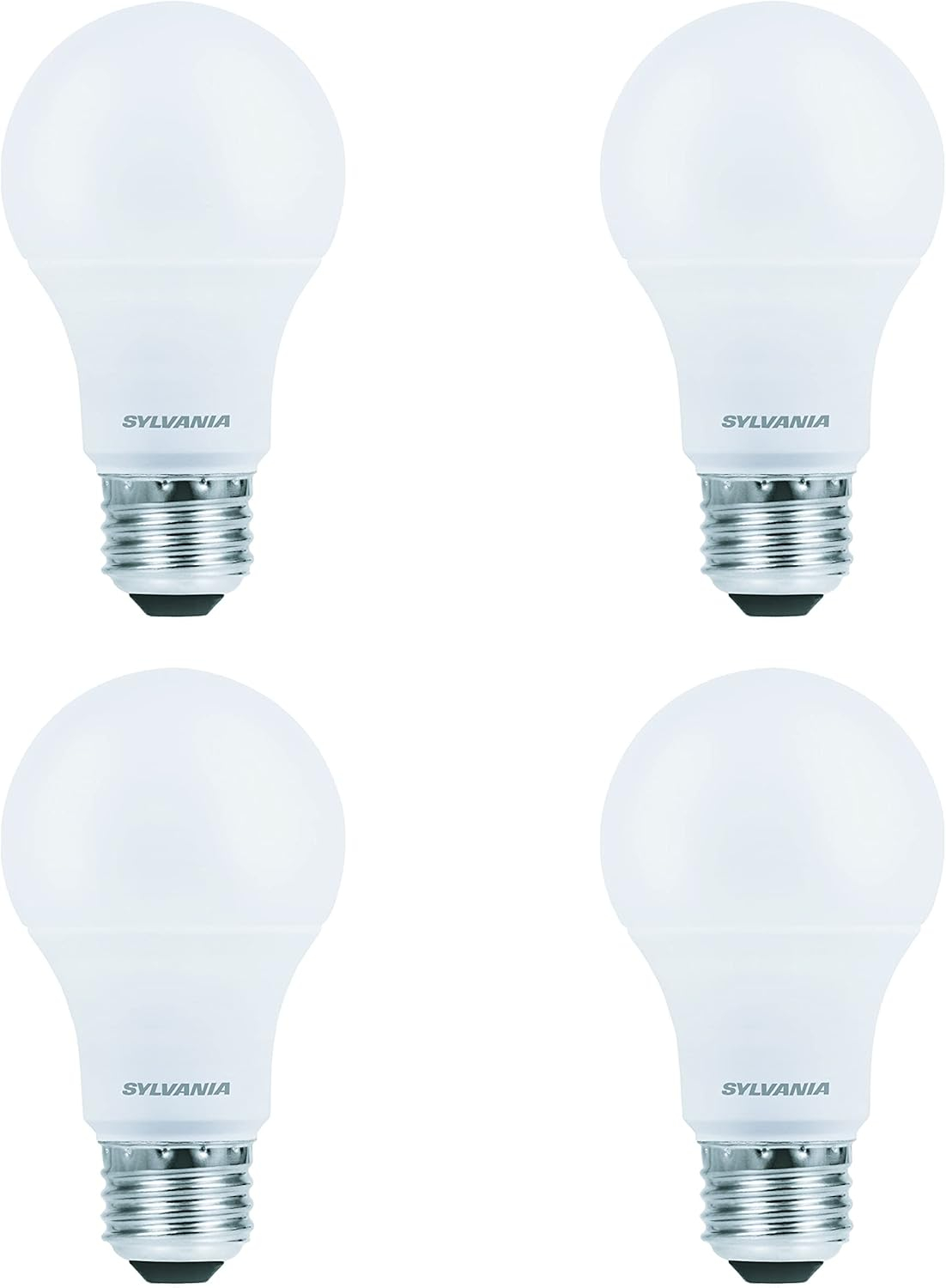 Sylvania LED Light Bulbs, 9W (60W Equivalent), Bright White 3500K, 4-count
