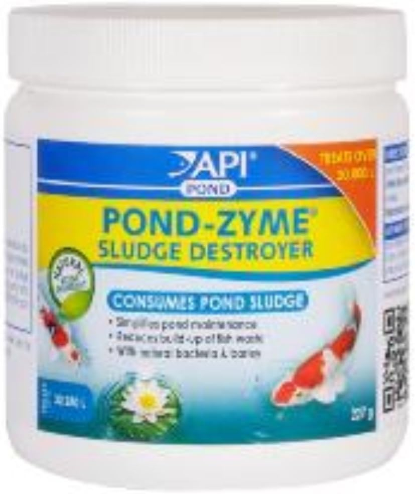 Mars Fishcare  8 oz Jar Pond Care Pond Zyme Enzymatic Pond Cleaner with Barley