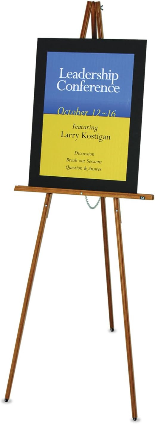 Quartet Lightweight Wood Display Easel 64 Tripod Base - Tripod Display Easels