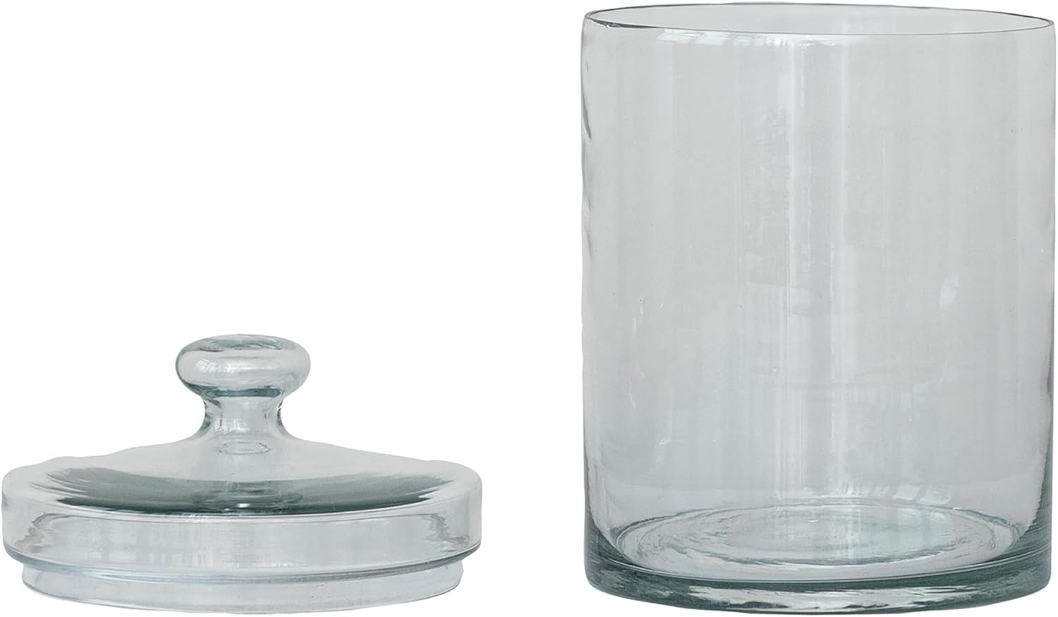 Large Clear Glass Storage Jar with Lid