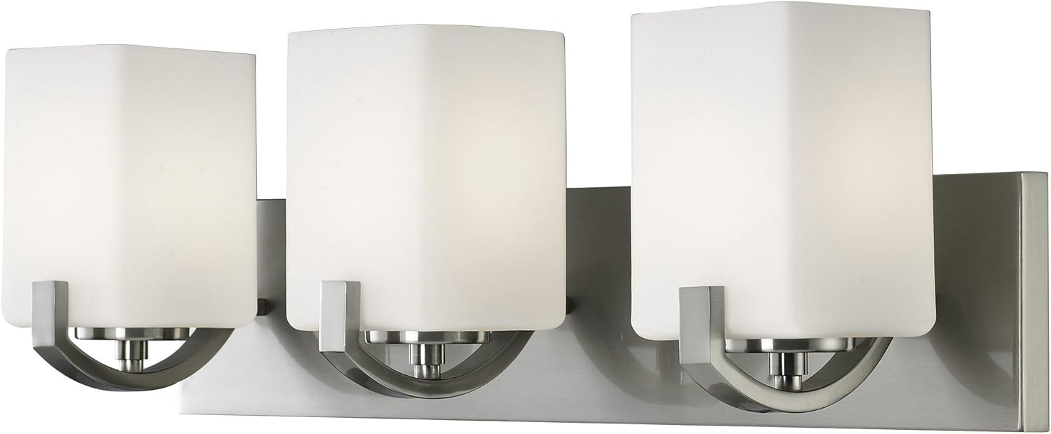 Palmer 3-Light Brushed Nickel Bath Light