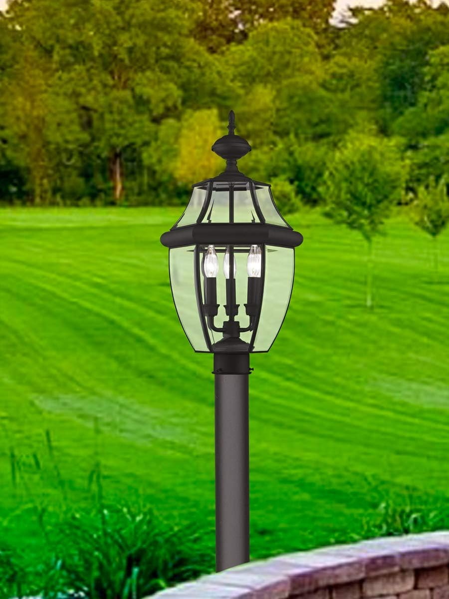 Livex Lighting Monterey 3 - Light Lantern in  Black