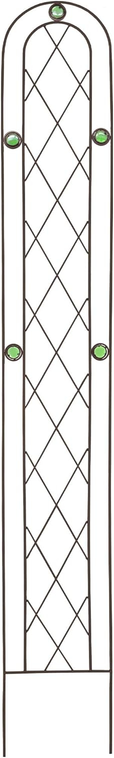 Emerald 72 in. x 10 in. Metal Trellis