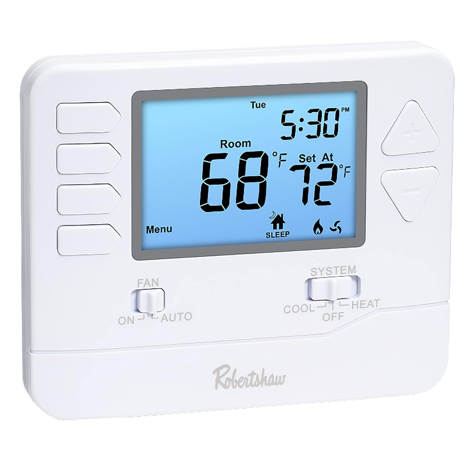 White Digital 7-Day Programmable Wall Thermostat