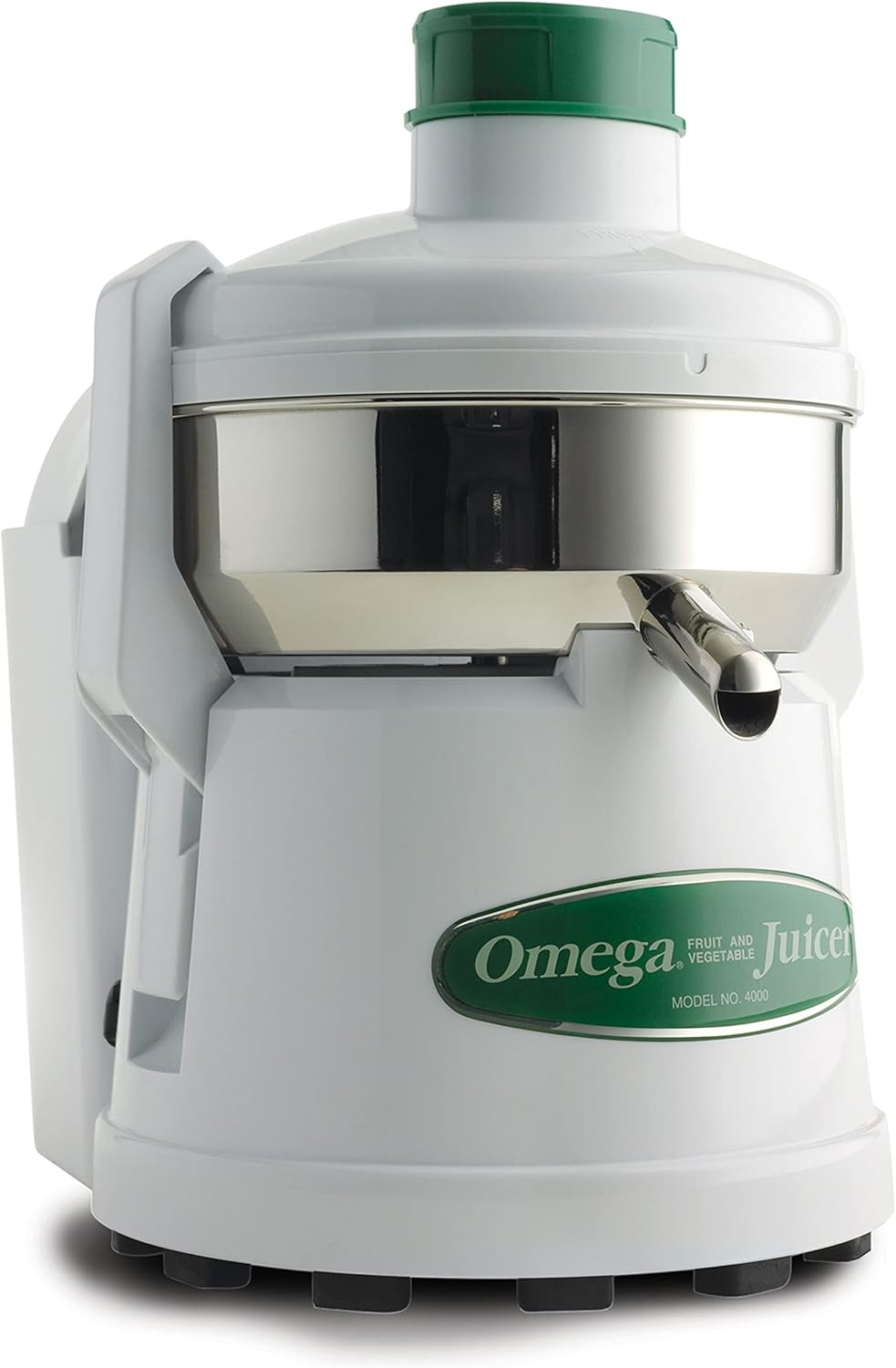 Omega High-Speed Automatic Pulp Ejection Juicer, in White (J4000)