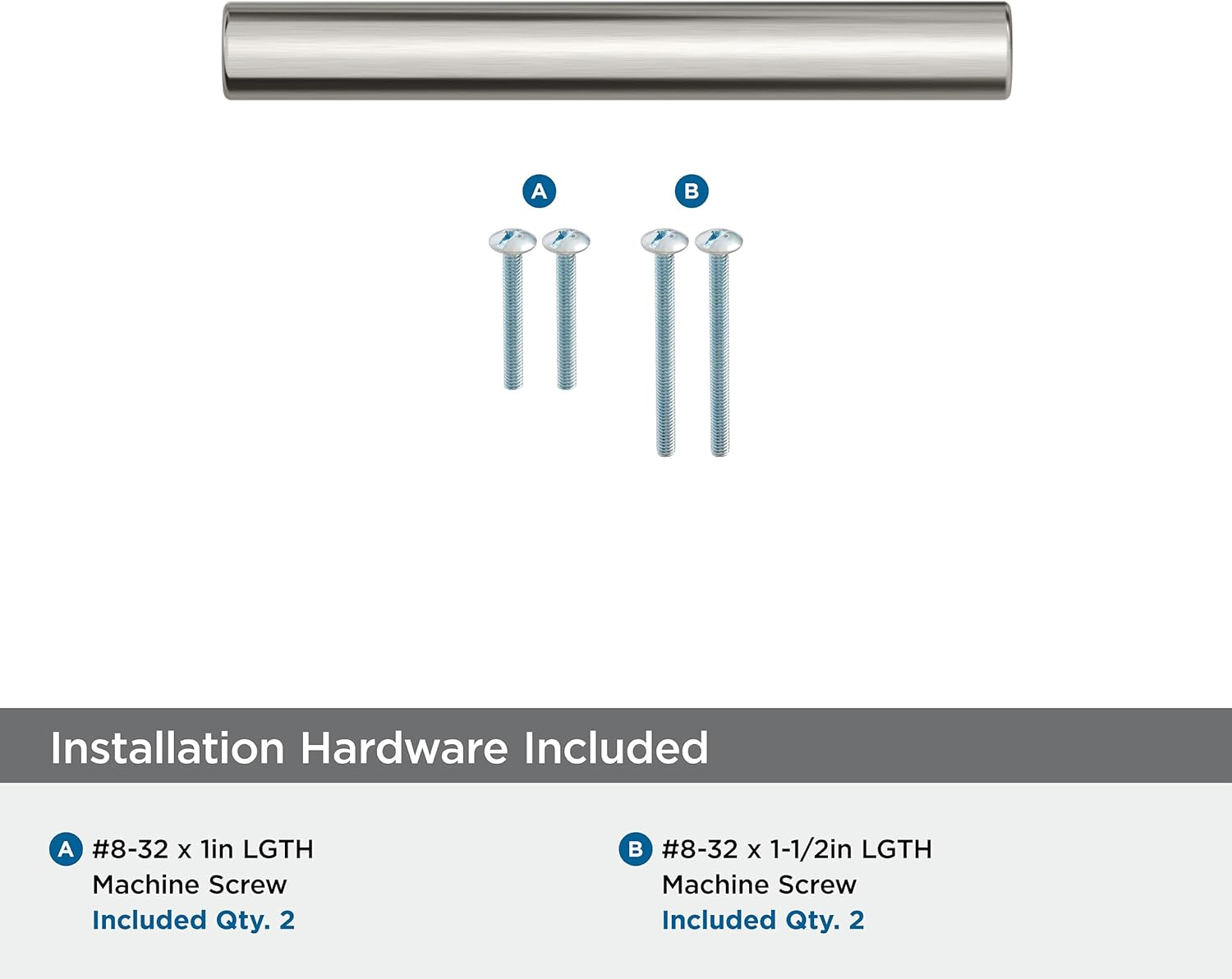 Versa 3-Inch Satin Nickel Modern Cabinet Pull