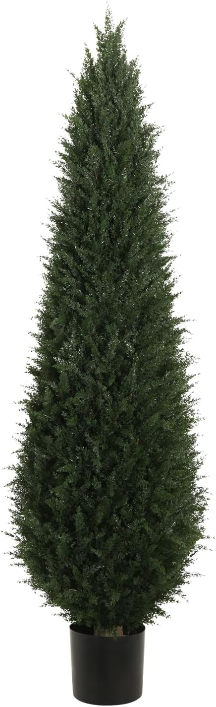 Silk Décor  Topairy in Plastic Pot, 72-Inch, Green
