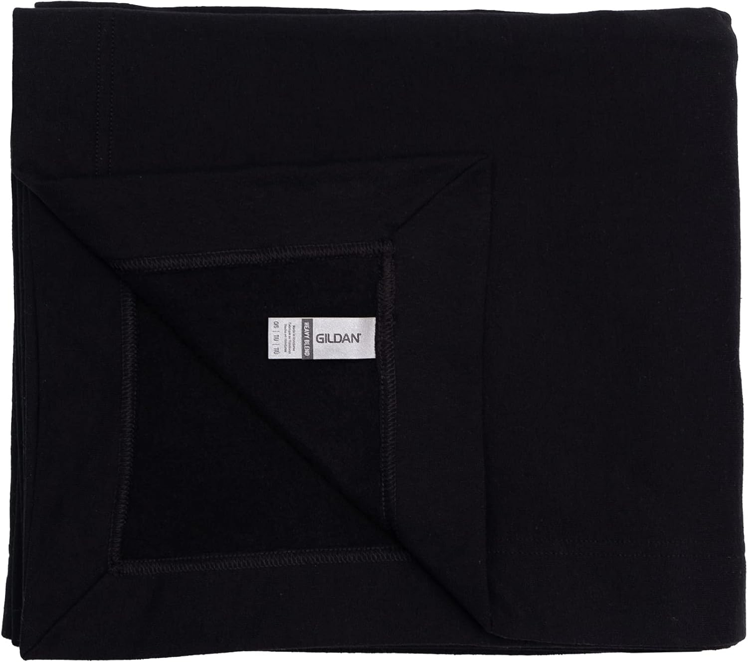 Gildan Heavy Blend Fleece Blanket, Style G18900, Black, 50" x 60"