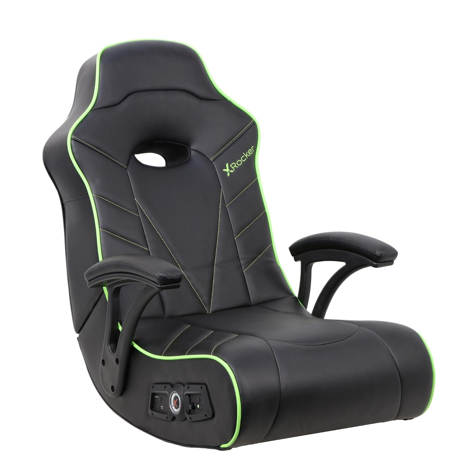 X Rocker Video Gaming Floor Rocker Chair, Built-in Audio, College Dorm Essentials for Guys and Girls, Gamers, Bedroom, Dorm Room Essentials, Foldable
