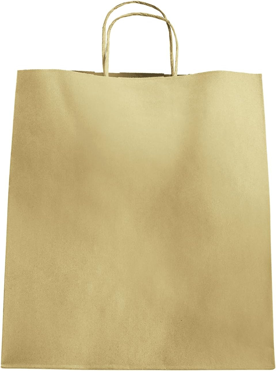 Karat HUNTINGTON (Extra Large) Kraft Paper Gift Bags with Handles - Sturdy & Recyclable Brown Shopping Bags - Recycled Materials - for Retail and Groceries (13.9"x15.9") - FP-SB130 - 200 pcs
