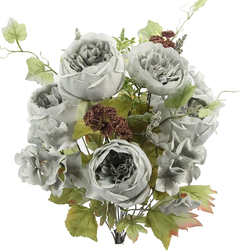 Artificial Spring Mixed Flower 11 stem Peony Bush , ABN1B013-CM