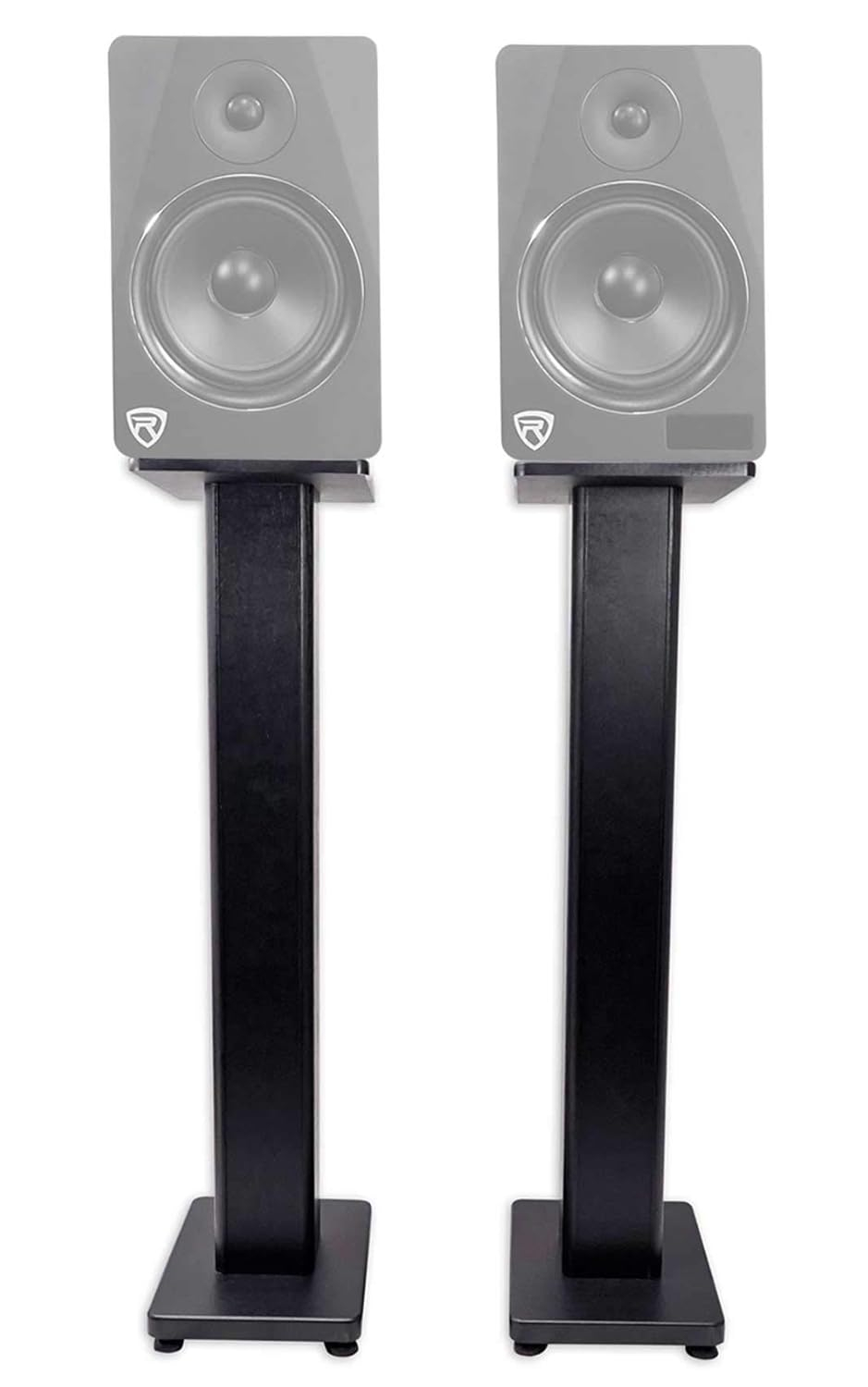 2) Rockville RHT28 28" Inch Bookshelf Speaker Stands Surround Sound Home Theater