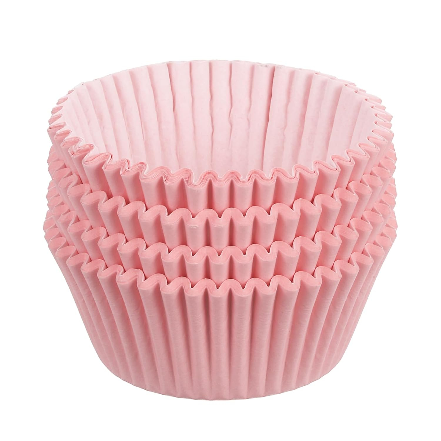 Standard Pink Cupcake Liners 100 Pcs:Pink Cupcake Muffin Liners,Grease-Proof Paper Baking Cups,No Smell Food Grade Baking Cups Paper