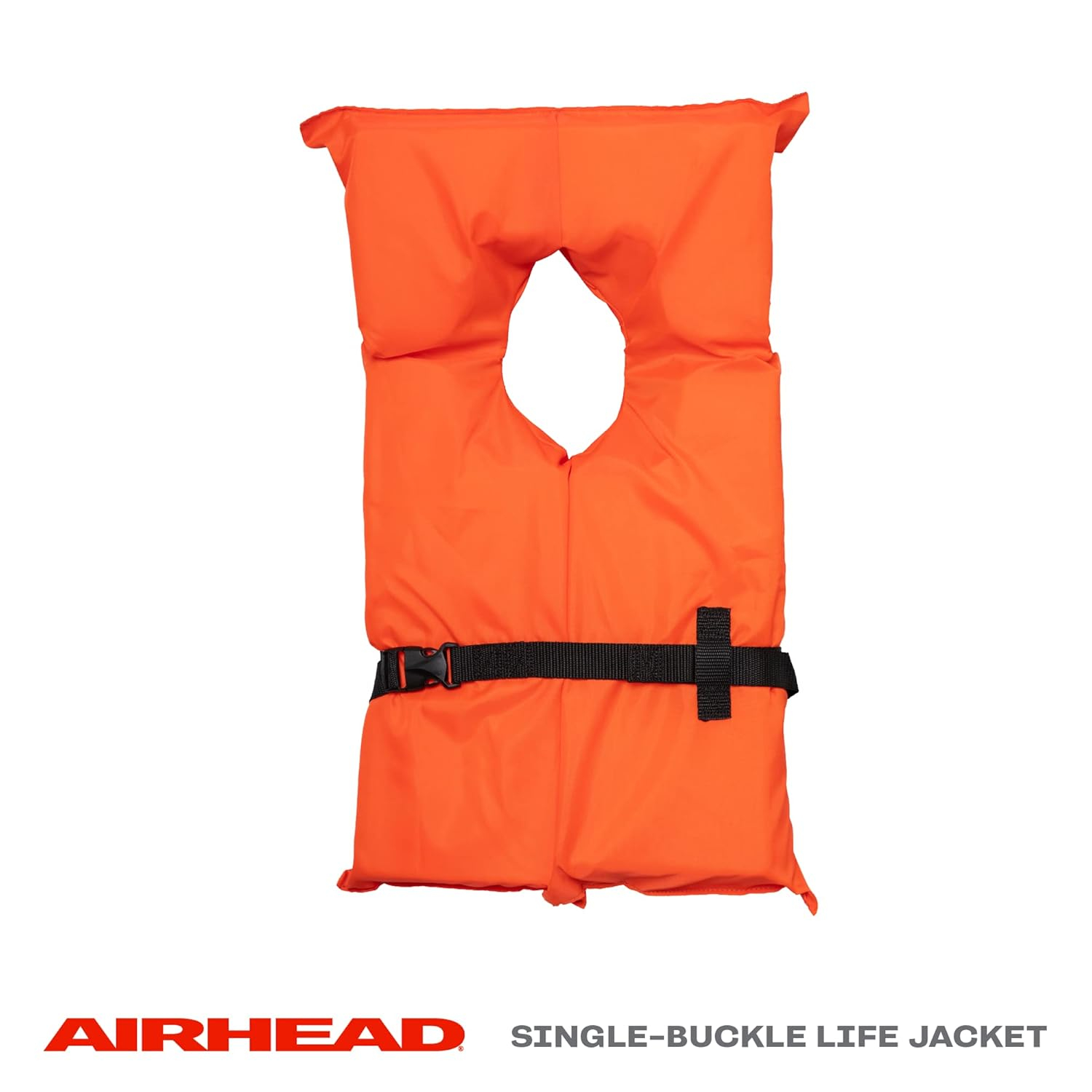 Adult Orange Foam Type II Keyhole Life Jackets with Clear Storage Bag