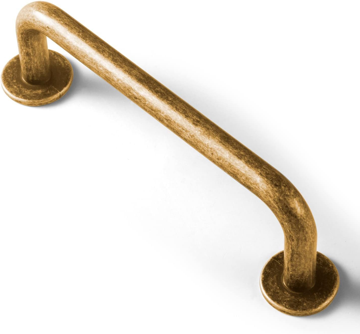 Goo-Ki 6 Pack Brushed Antique Brass Contemporary Cabinet Hardware Handle Pull 3.8"Hole Center(96mm) Hole Centers
