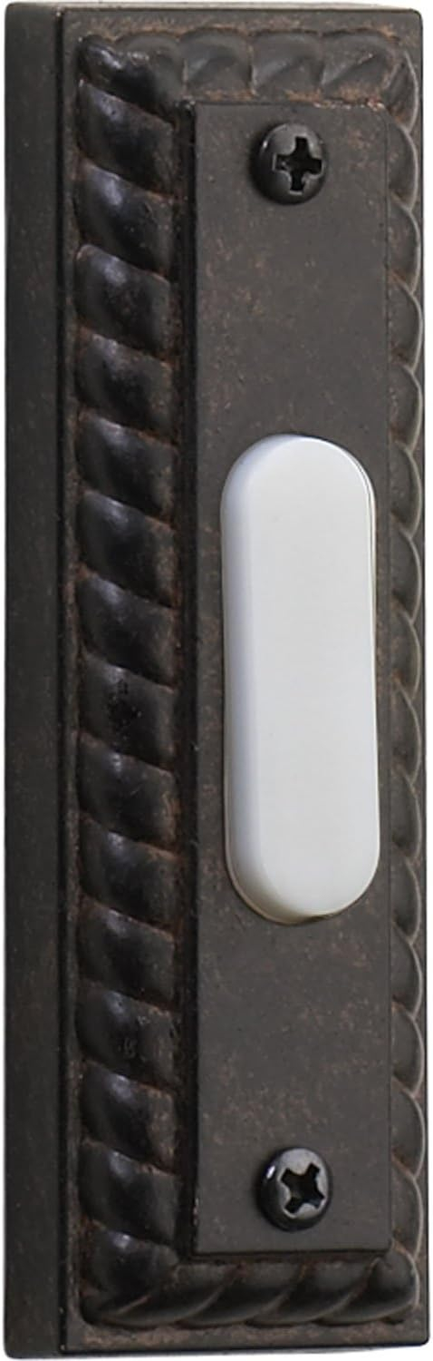 Bronze Toasted Sienna Traditional Doorbell Button with Light