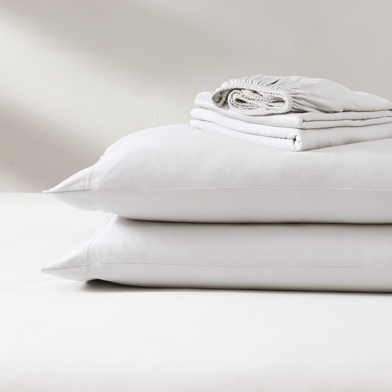 Bed Bath & Beyond Pure Beech Tencel Modal Jersey Knit Sheet Set White - Twin