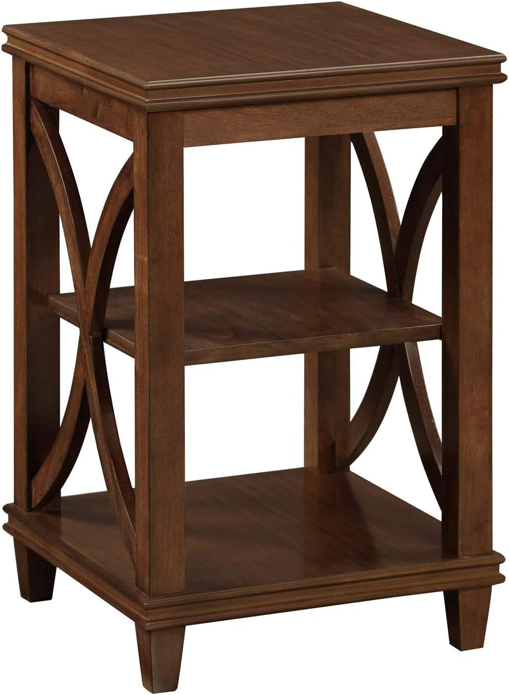 Convenience Concepts Florence End Table in Espresso Wood Finish