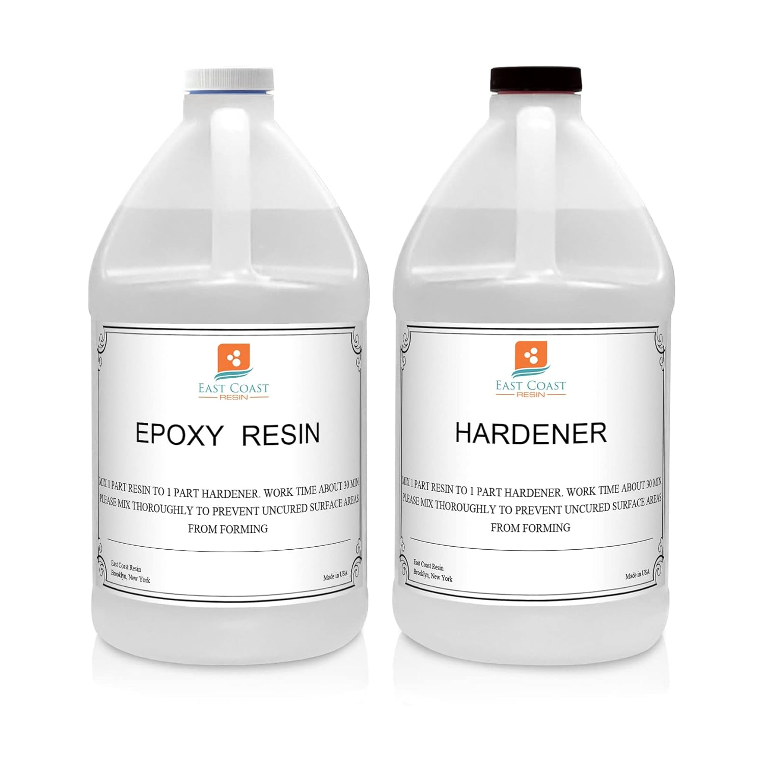 East Coast Resin Super Gloss Coating General Purpose Epoxy Adhesive, 1 Gallon Kit