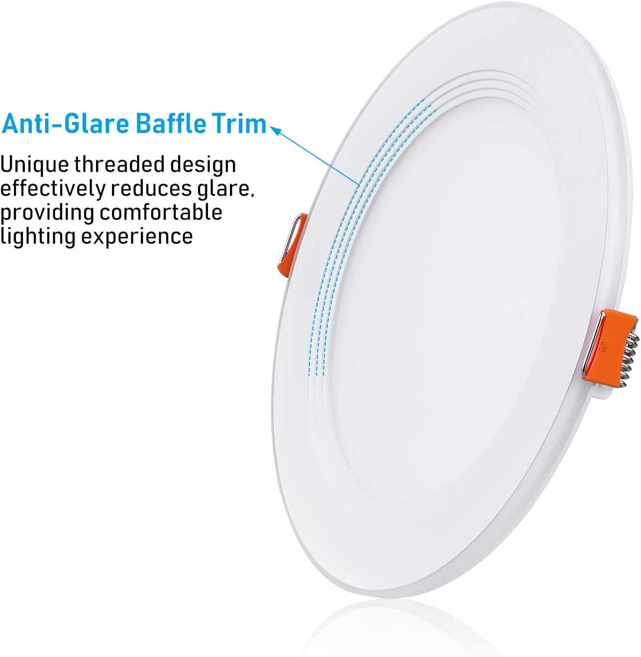 Ultra-Thin Dimmable Aluminum LED Recessed Downlight, 6-Inch, 5CCT
