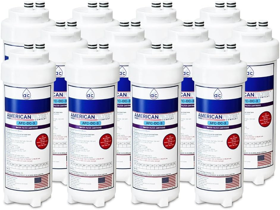 American Filter Company™ # AFC-DC-3 , Compatible with Culligan® US-DC3-R water filter cartridge -Made in U.S.A. - 12 Filters