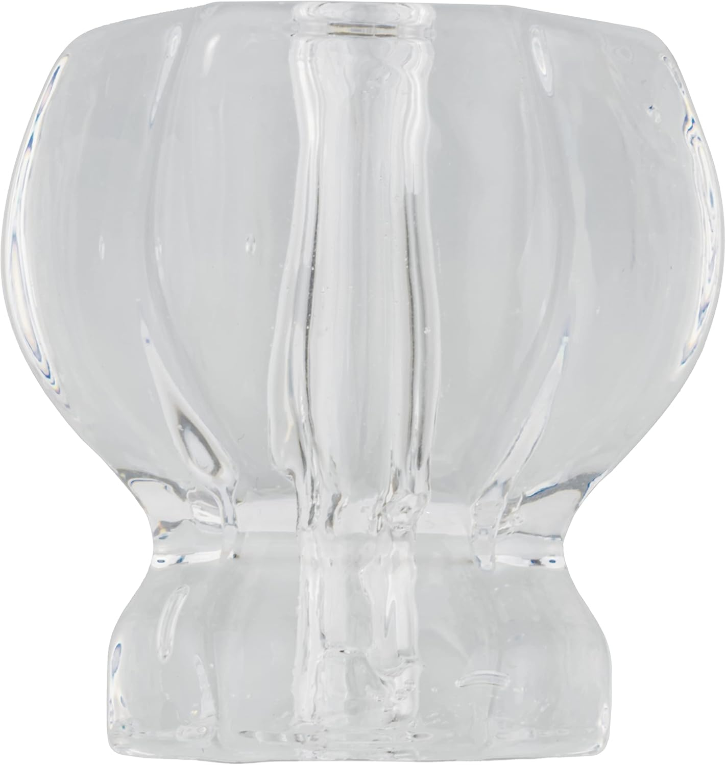 Depression Era Hexagonal Clear Glass Drawer Knob | Diameter: 1-1/2" | Handle for Antique Cabinet Door, Dresser Drawer, Desk | Reproduction Furniture Hardware | UA-964-CL