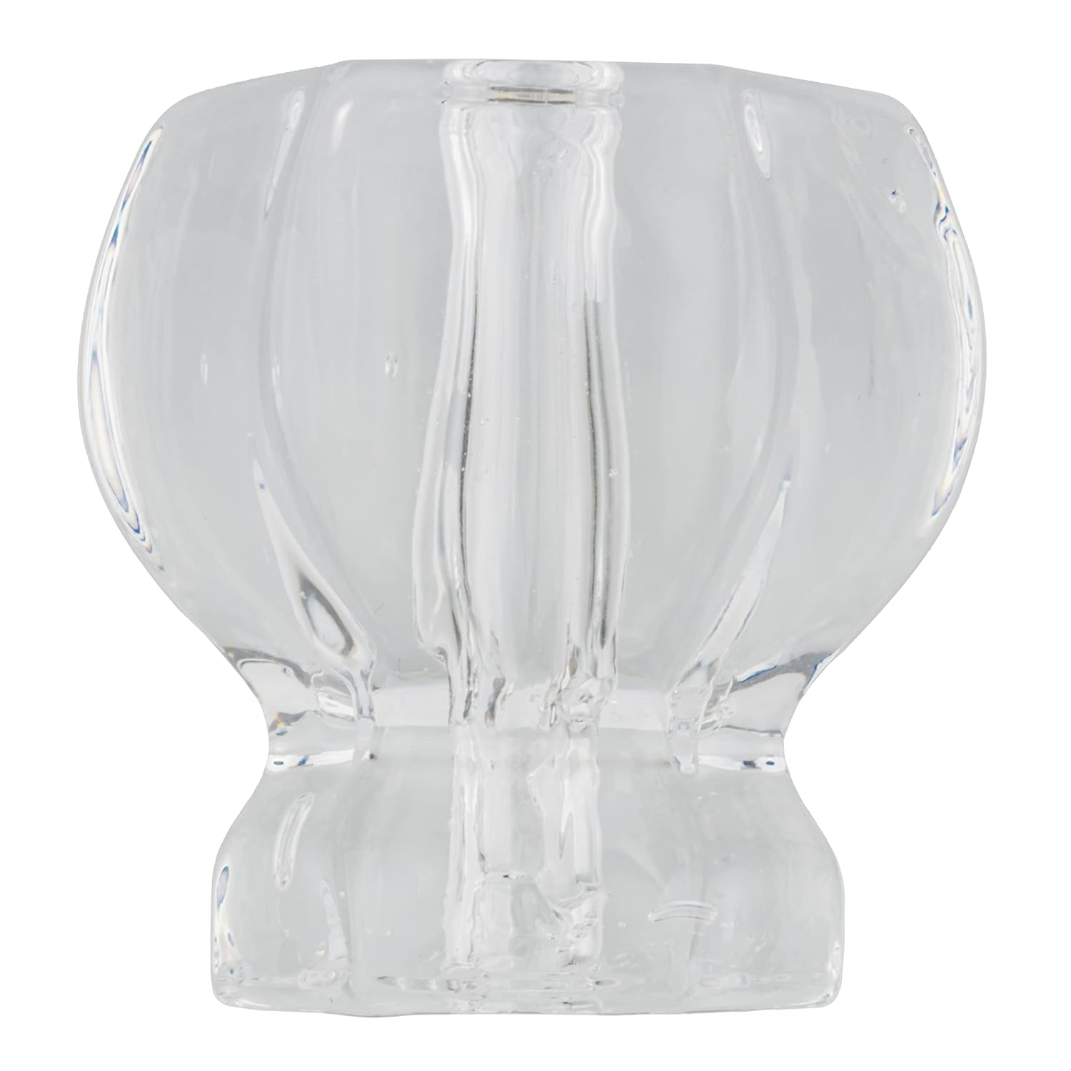 Depression Era Hexagonal Clear Glass Drawer Knob | Diameter: 1-1/2" | Handle for Antique Cabinet Door, Dresser Drawer, Desk | Reproduction Furniture Hardware | UA-964-CL