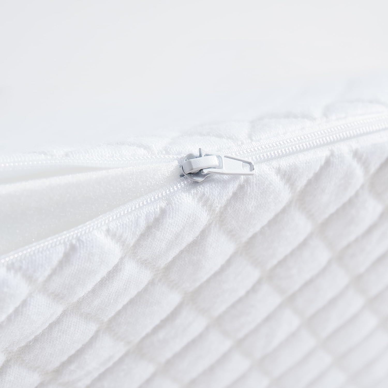 Wedge Pillow Headboard Queen - Ergonomic Support for Sleeping, Post-Surgery, Acid Reflux Relief, and More - CertiPUR-US Certified Memory Foam & Removable Cover, Wedge for Headboard Gap, Queen