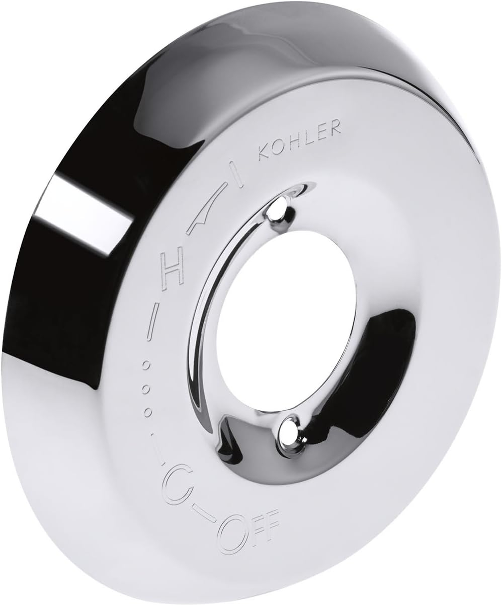 Polished Chrome Round Mixer Escutcheon Assembly