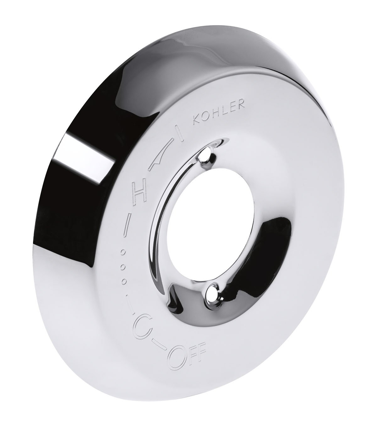 Polished Chrome Round Mixer Escutcheon Assembly