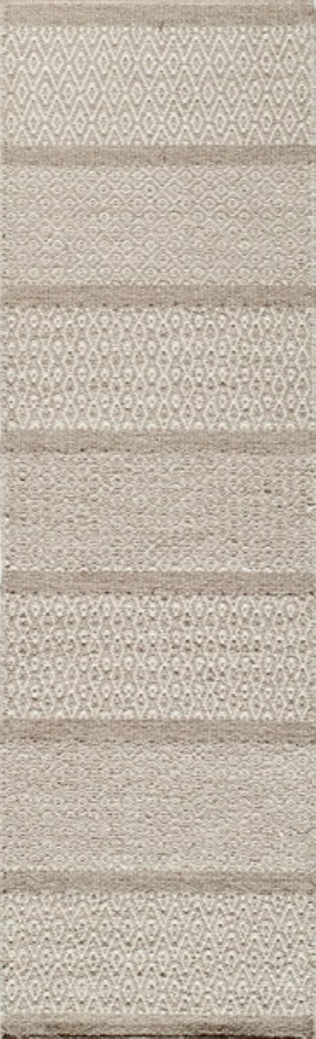 Momeni Rugs Mesa Collection, 100% Wool Hand Woven Flatweave Transitional Area Rug, 5' x 8', Beige