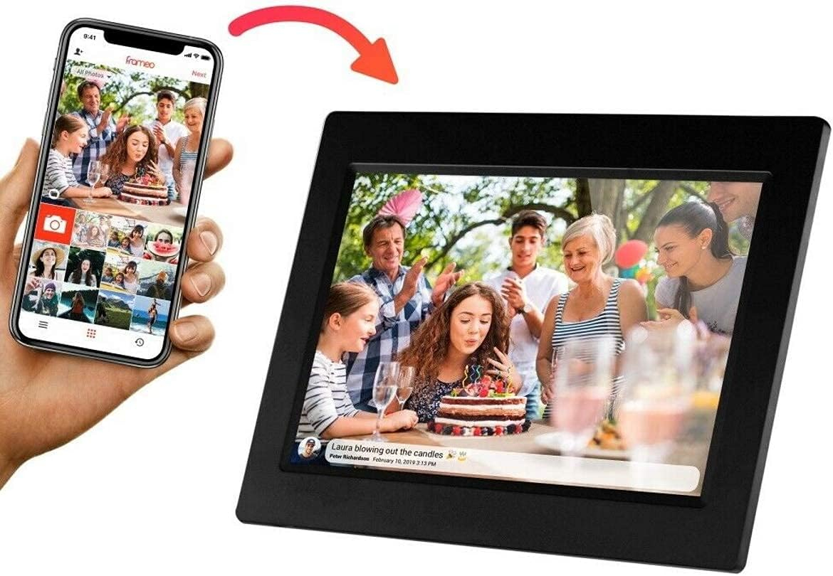 Sylvania SDPF1095 10-Inch Wi-Fi Cloud Digital Picture Frame, Black