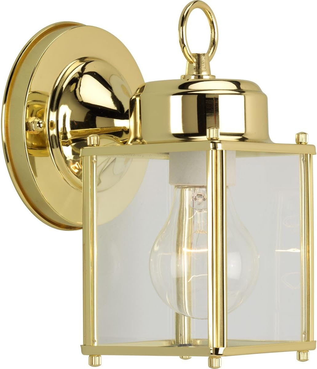 HomeStyle HS71001-10 HS71001-31 1-Light Small Wall Lantern, Black
