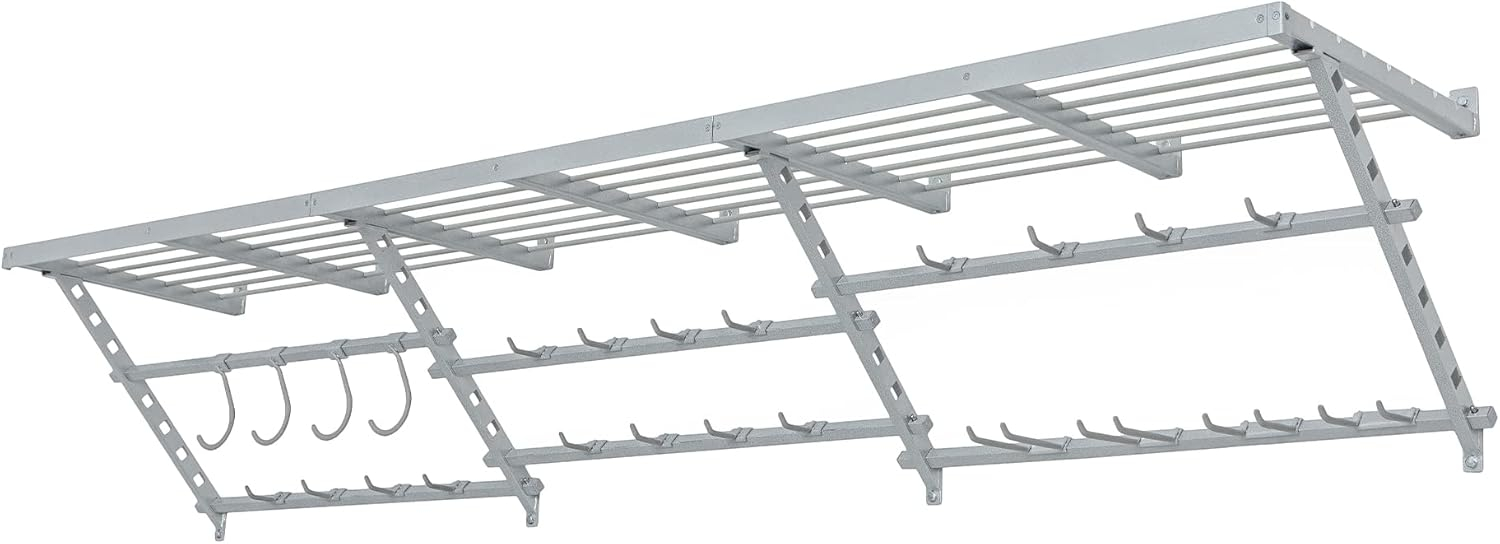 Garage Essentials 96" Adjustable Heavy-Duty Shelf Kit with Hooks