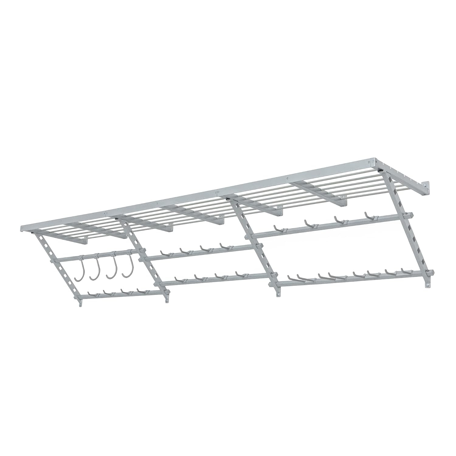 Garage Essentials 96" Adjustable Heavy-Duty Shelf Kit with Hooks