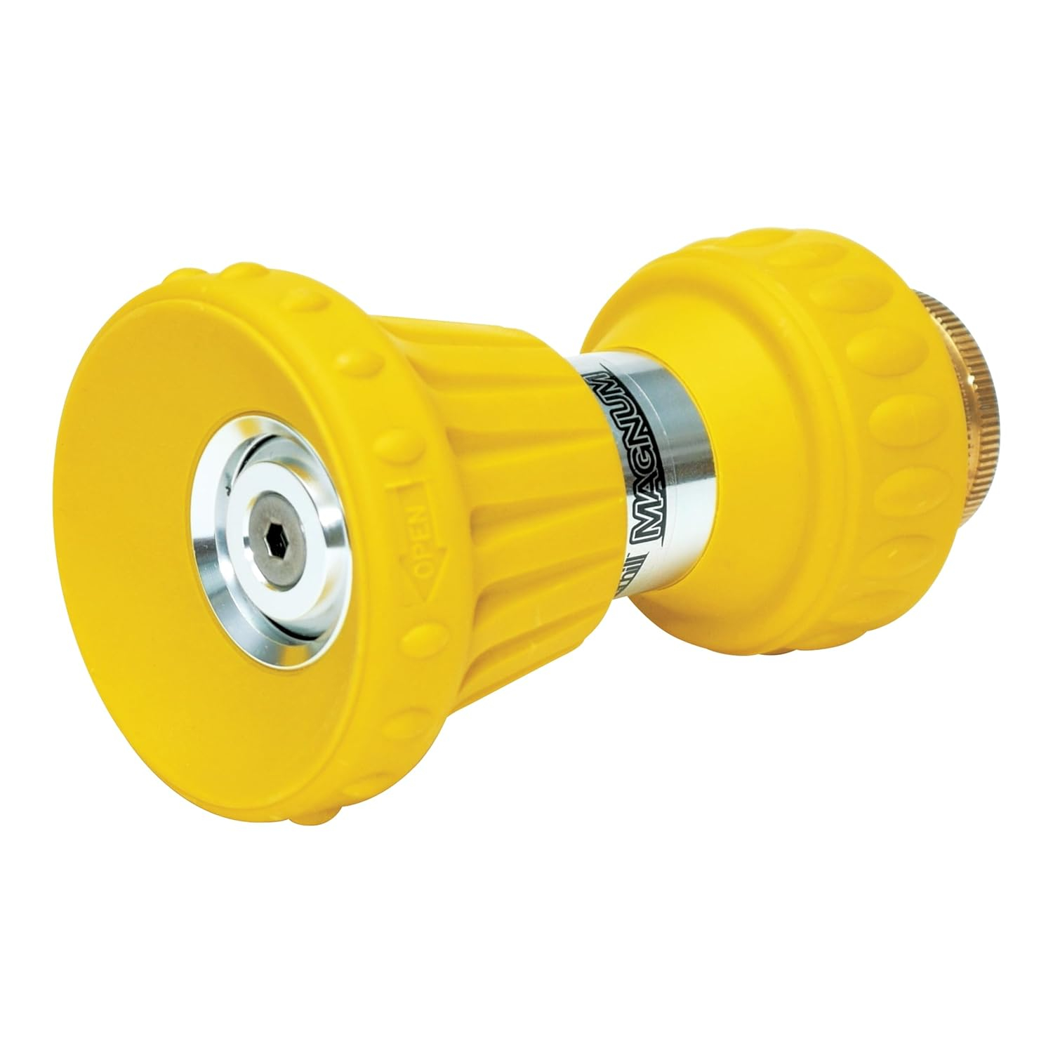 Underhill Magnum Garden Water Hose Nozzle, Sprayer, 37 GPM 80 PSI, 3/4-Inch Thread Inlet, Jet, Soak, Fan, Metal and Rubber, Adjustable, NG450