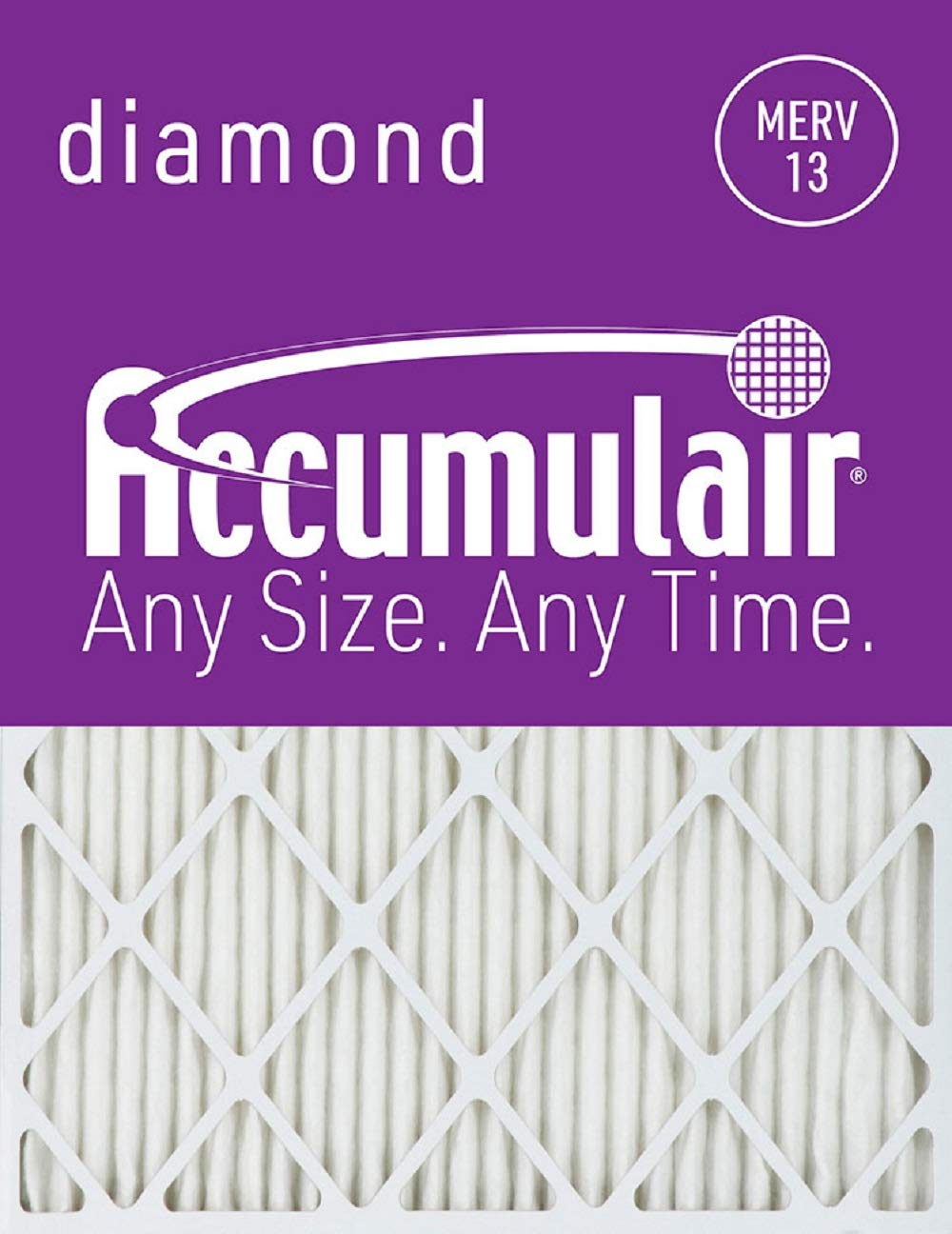 Accumulair Diamond 12x12x1 (11.5x11.5) MERV 13 Air Filter/Furnace Filter, (FD12X12)
