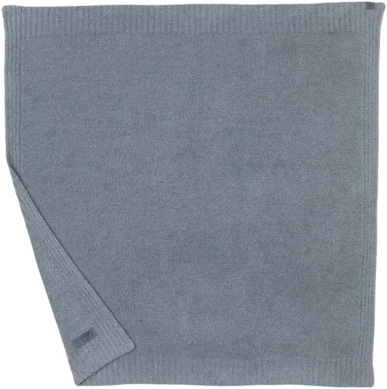 Barefoot Dreams CozyChic Lite Baby Receiving Blanket, Moonbeam, 30"x30"
