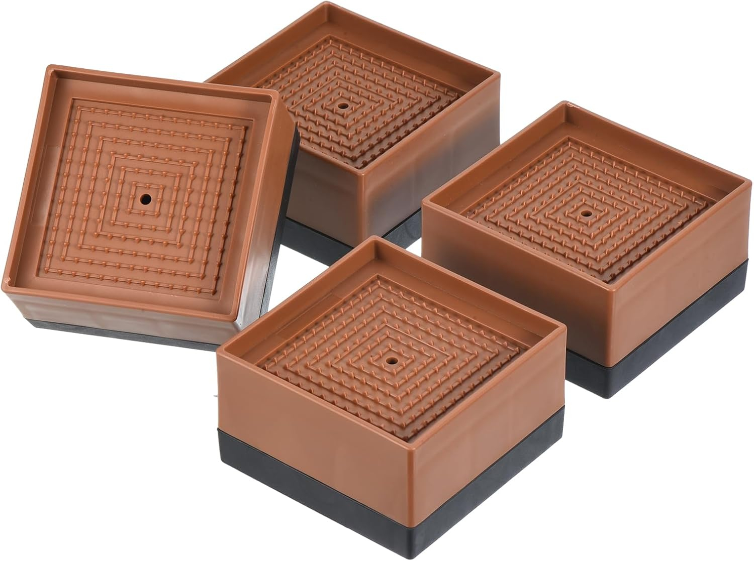 4 Pcs Bed Lifts Furniture Risers Recliner Monitor Table Chair
