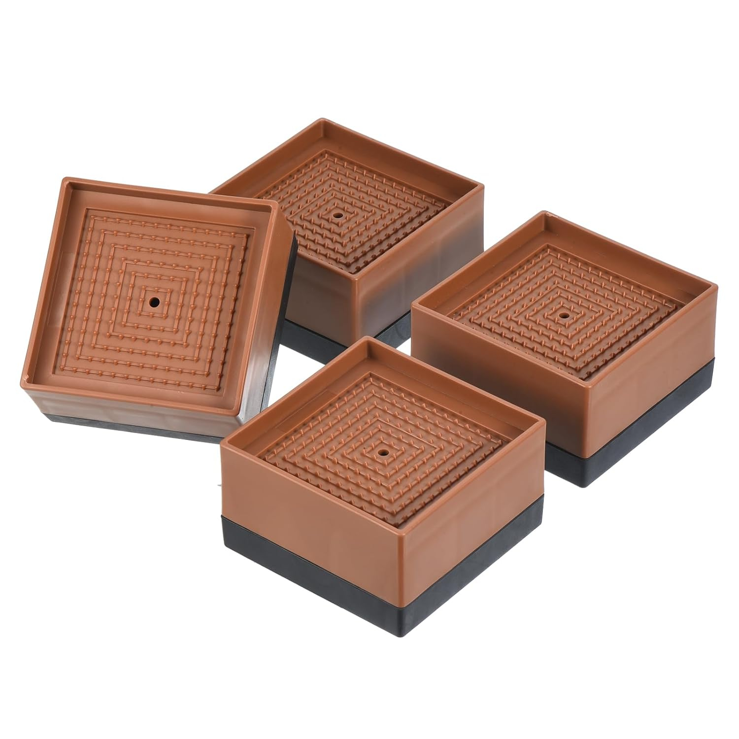 4 Pcs Bed Lifts Furniture Risers Recliner Monitor Table Chair
