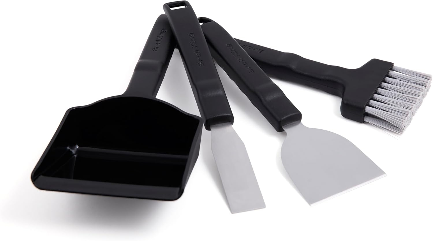 Broil King Black Resin Handle Grill Cleaning Kit with Stainless Steel Scrapers