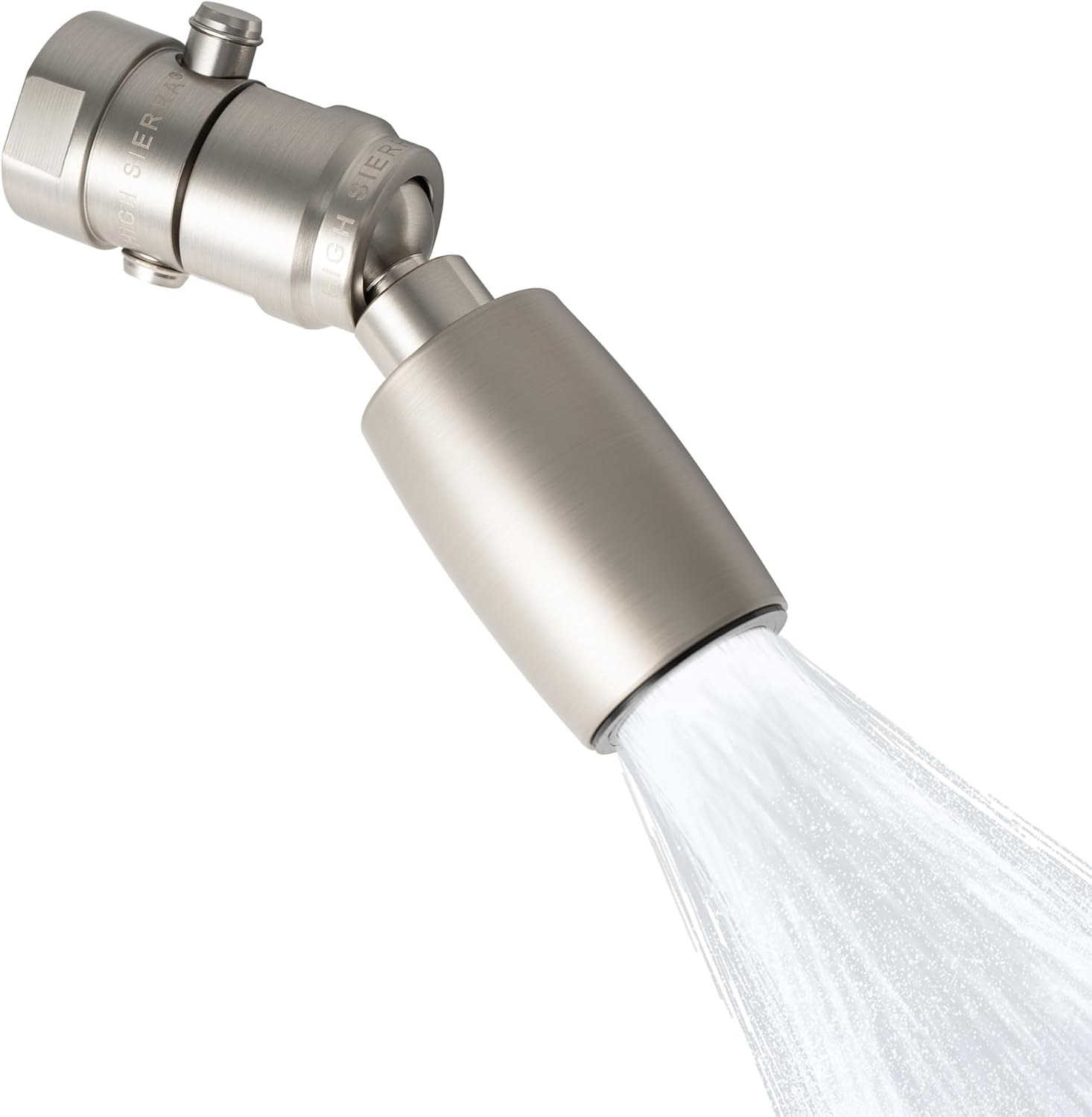 High Sierra Showerheads® - CLASSIC™ Solid Metal 1.25 GPM Award Winning, Ultra Low Flow Shower Head with Trickle Valve, Patented Nozzle Never Clogs - Brushed Nickel Finish