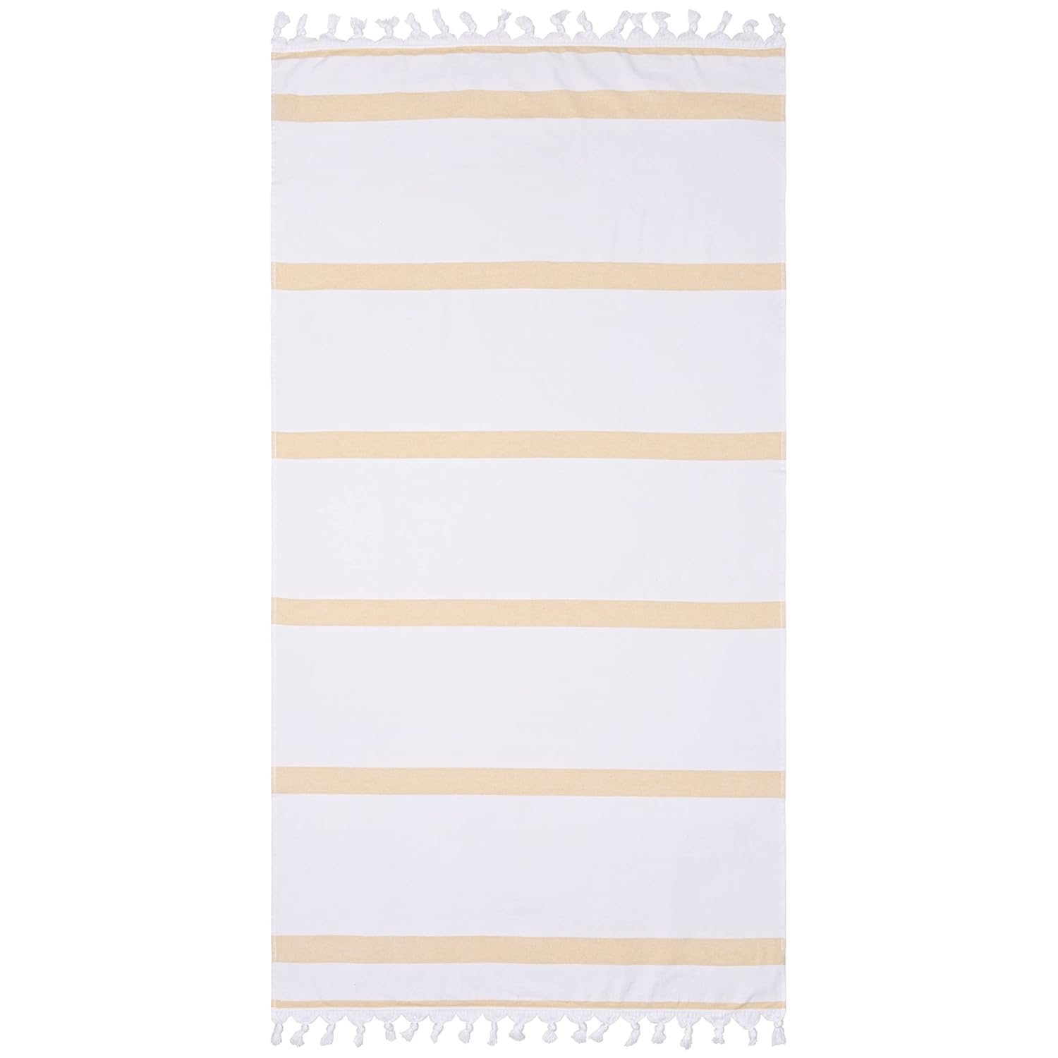 Impressions Ula Stripe Fouta Beach Towel with Tassels
