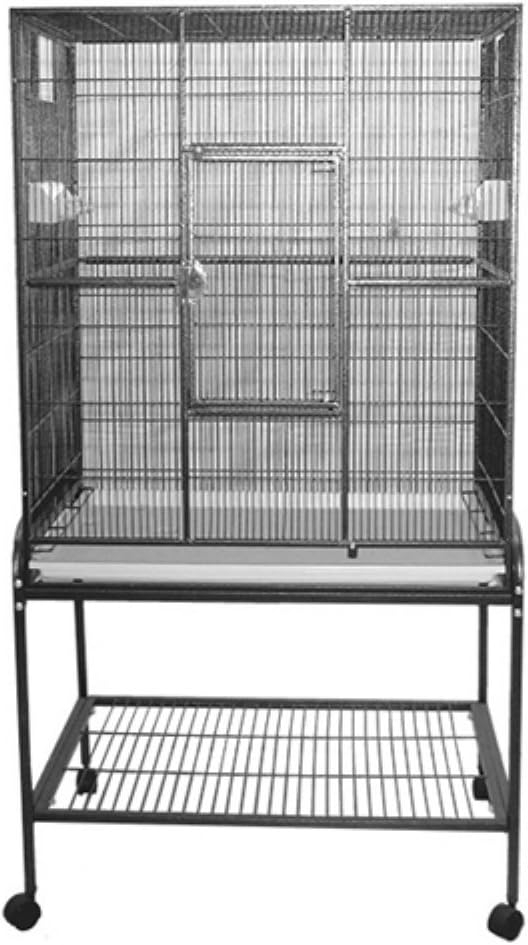 A&E Cage Company Flight Stand & Cage Bird Cage - Black S
