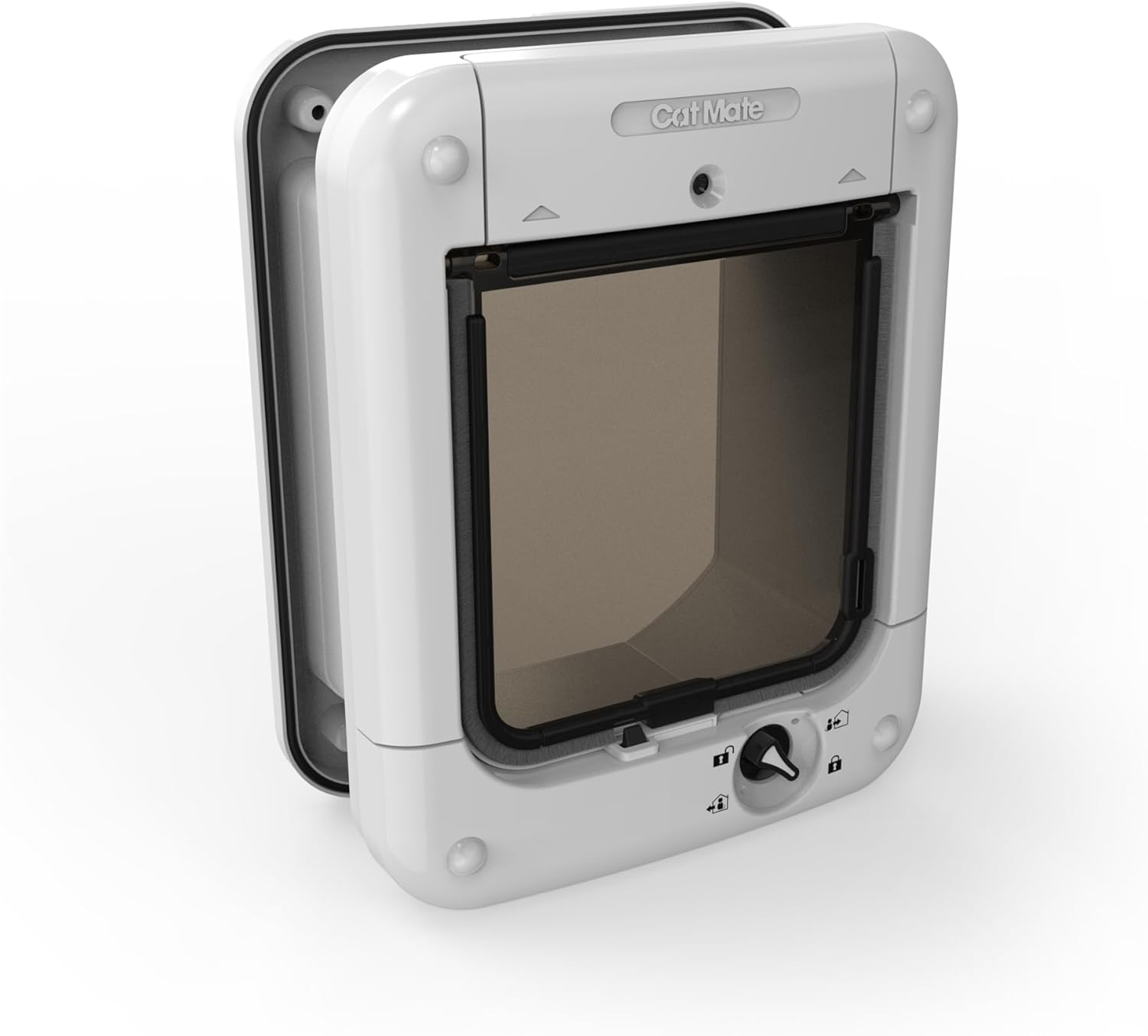 Cat Mate Microchip and I.D. Disc Door for Entry Control of Cats and Other Small Pets - White