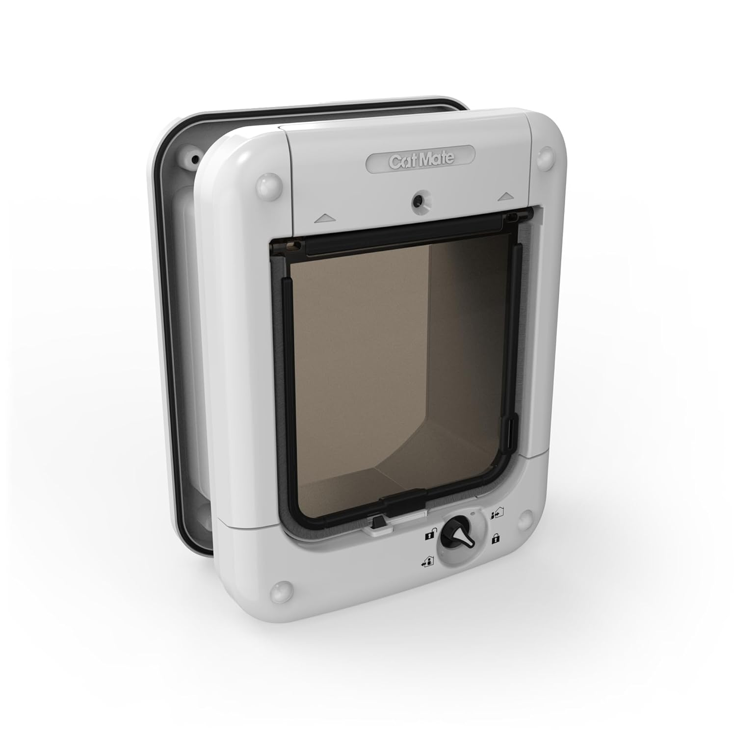 Cat Mate Microchip and I.D. Disc Door for Entry Control of Cats and Other Small Pets - White