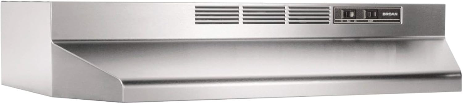 413004 Non-Ducted Ductless Range Hood with Lights Exhaust Fan for Under Cabinet, 30-Inch, Stainless Steel