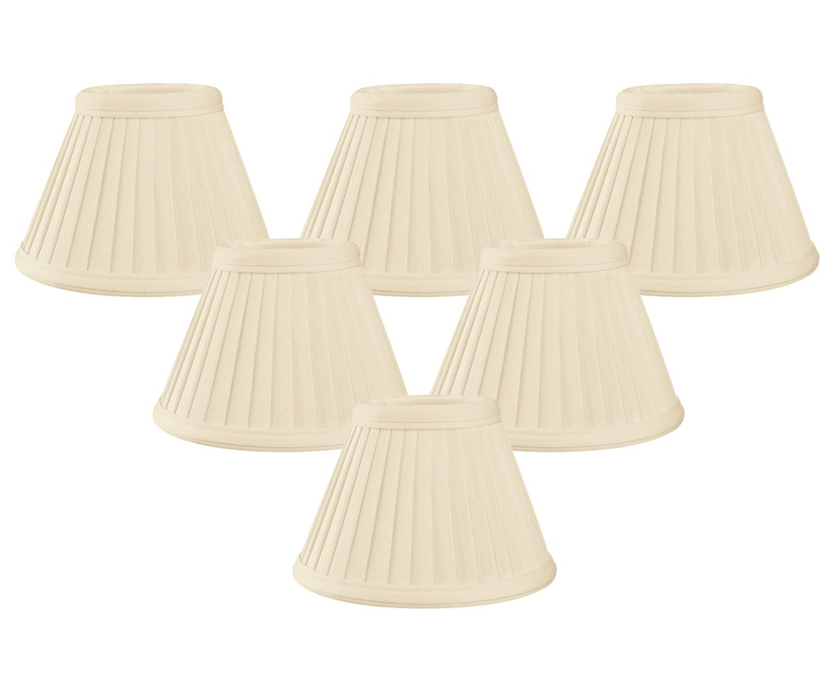 Royal Designs, Inc. Pleated Empire Chandelier Shade CS-111BG-6, Beige, 2.5 x 5 x 4.25, Pack of 6