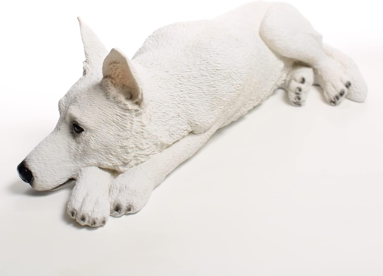 ZRQarq German Shepherd White My Dog Figurine