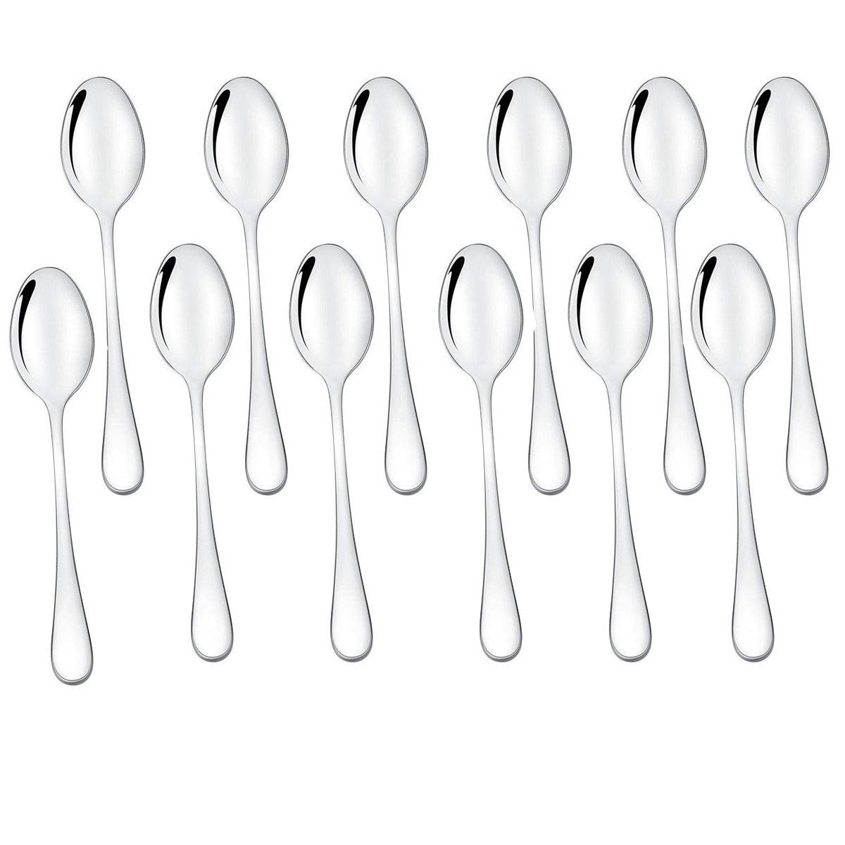 Demitasse Espresso Spoons Set of 12, Mini Coffee Spoon, 18/10 Stainless Steel Small Spoons for Dessert, Tea, Appetizer, 4.7